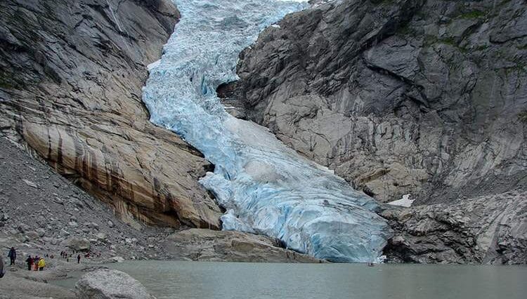 lodowiec Briksdalsbreen park narodowy Jostedalsbreen