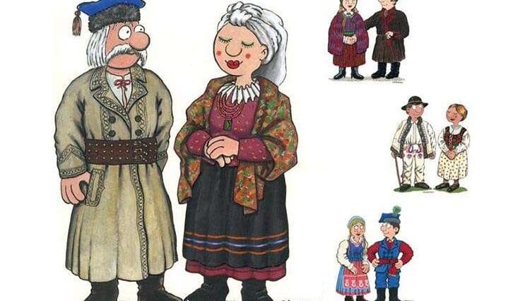 polskie stroje ludowe na wesoło