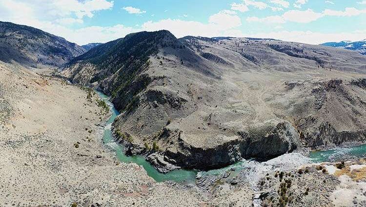 rzeka Yellowstone river USA