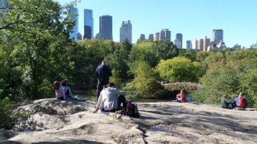 Central Park w Nowym Jorku Manhattan Nowy Jork NYC