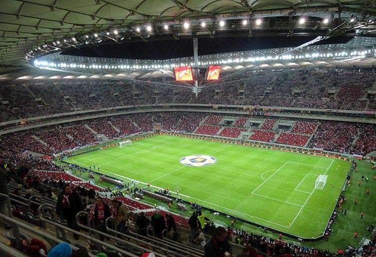Stadion Narodowy Warszawa humor i piłka nożna