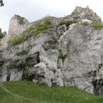 ruiny Zamek Bąkowiec koło Morska Morsko śląskie