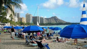 Waikiki beach plaża wyspa O'ahu Hawaje ciekawostki