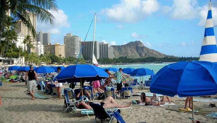 Waikiki beach plaża wyspa O'ahu Hawaje ciekawostki