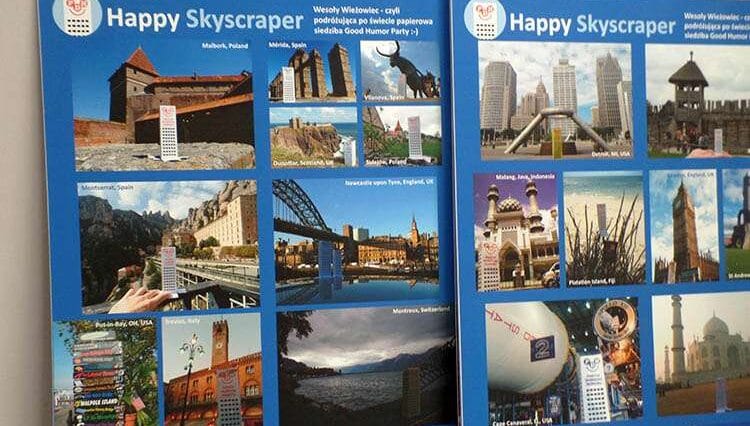 Wesoły Wieżowiec konkurs na limeryk wystawa Happy Skyscraper podróże po świecie