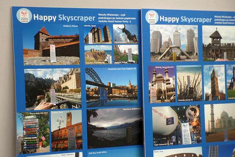 Wesoły Wieżowiec konkurs na limeryk wystawa Happy Skyscraper podróże po świecie