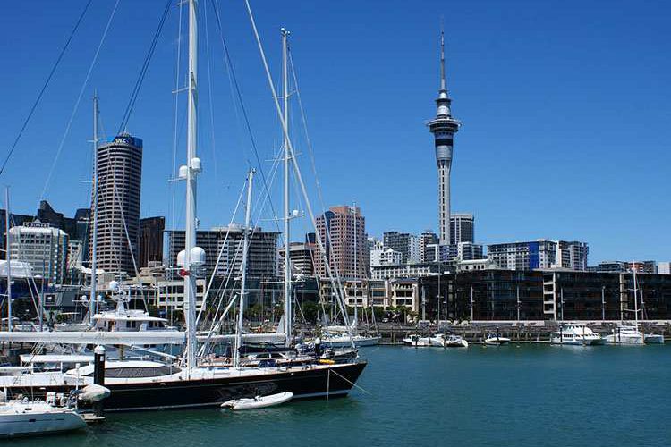 Sky Tower w Auckland, Nowa Zelandia