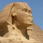 nos sfinksa Wielki Sfinks Egipski Giza Egipt