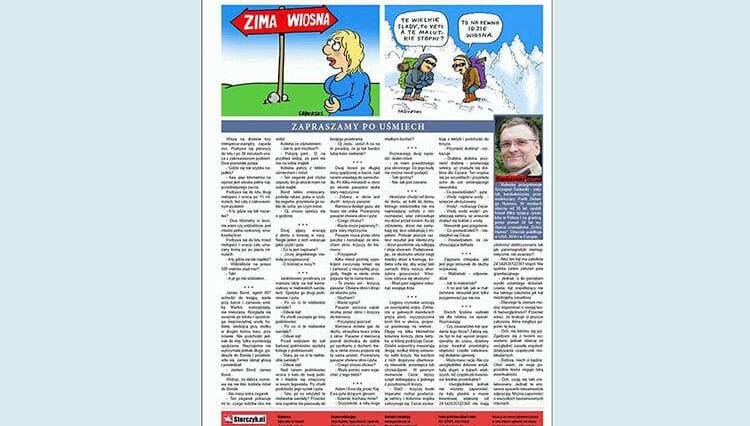 rubryka z humorem rysunki Szczepan Sadurski Holandia