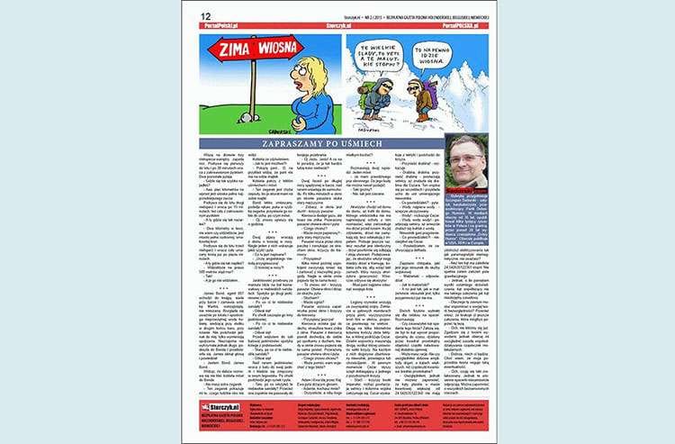 rubryka z humorem rysunki Szczepan Sadurski Holandia