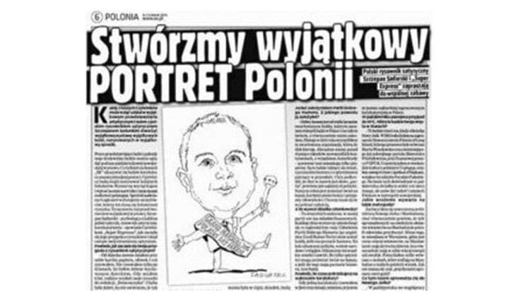 Polonia nowojorska karykaturzysta Nowy Jork karykatury