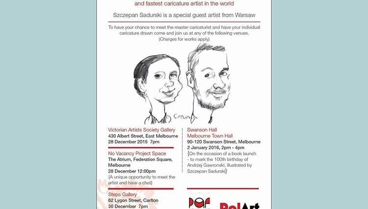 polski karykaturzysta w Melbourne Australia