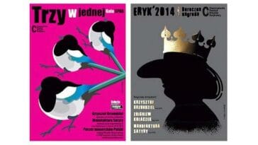 karykaturzysta Eryk Lipiński plakaty Eryki