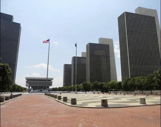 Empire State Plaza miasto Albany USA ciekawostki atrakcje