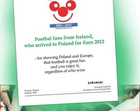 Euro piłka nożna kibice Irlandii