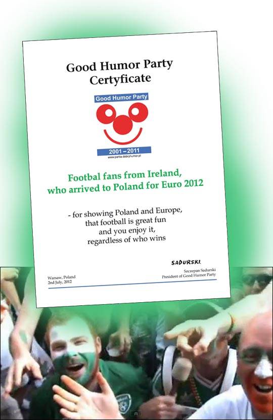 Euro piłka nożna kibice Irlandii