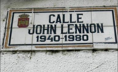Ulica Johna Lennona w Merida, Hiszpania