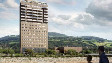 drewniany wieżowiec Szwecja ciekawostki atrakcje