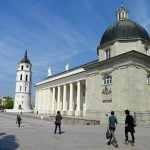 Litwa Wilno plac katedralny Polonia na Litwie