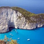 plaża morze skały wyspa Zakynthos ciekawostki atrakcje Grecja
