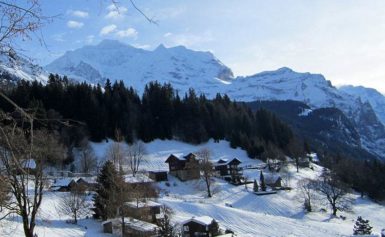 Szwajcaria zimą. Haslital i Jungfrau