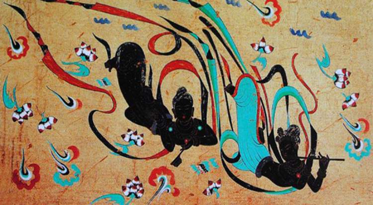 Dunhuang freski malowidła jaskinie Mogao Chiny
