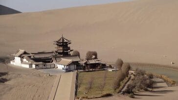 pustynia Dunhuang prowincja Gansu Chiny