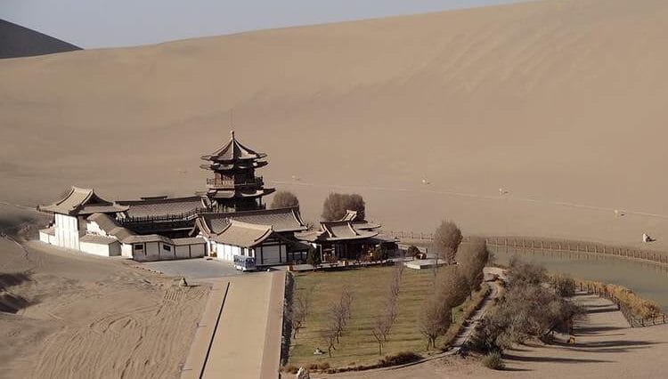 pustynia Dunhuang prowincja Gansu Chiny