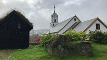 Torshavn stolica Wyspy Owcze stare miasto Tinganes