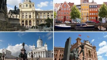 Europa miasta Stolice Europy Helsinki Madryt Wiedeń Kopenhaga
