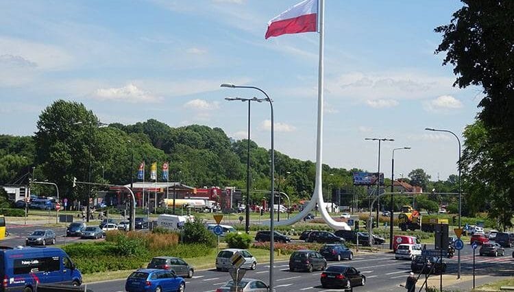Maszt Niepodległości Lublin flaga