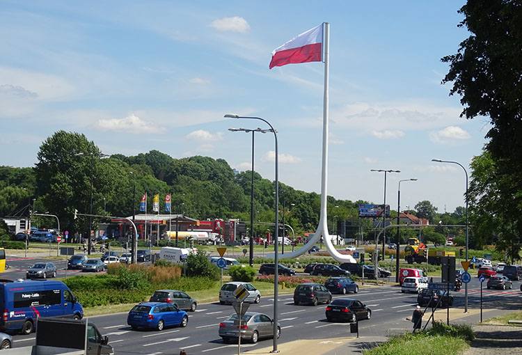 Maszt Niepodległości Lublin flaga