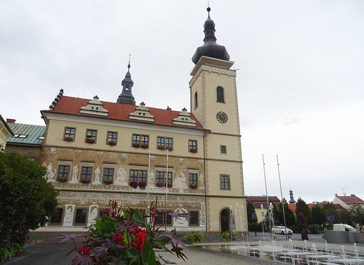 Mlada Boleslav Czechy stara radnice ratusz wieża