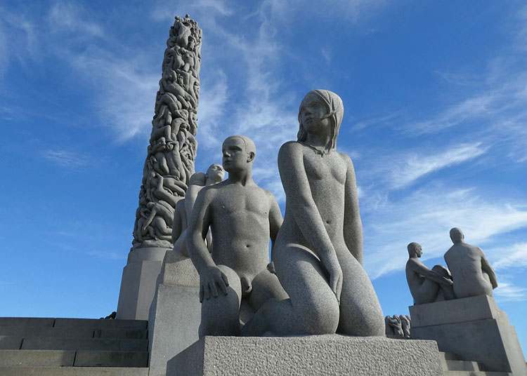 Gustav Vigeland rzeźby Oslo Norwegia