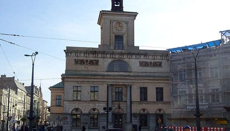 dawny ratusz Łodzi Archiwum Plac Wolności zabytki Lódź