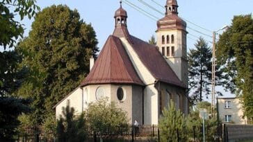 kościół wieś Miedary ciekawostki atrakcje zabytki woj. śląskie