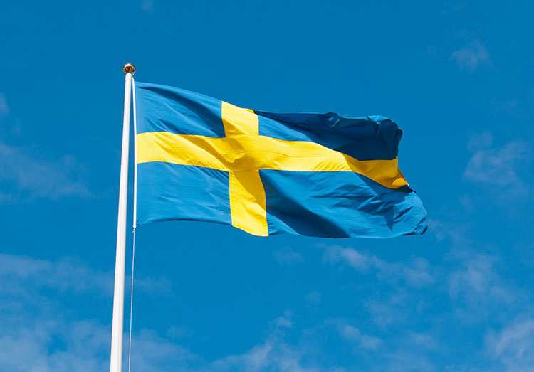 państwo Szwecja flaga szwedzka