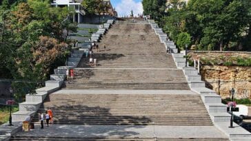 Odessa Schody Potiomkinowskie w Odessie Ukraina