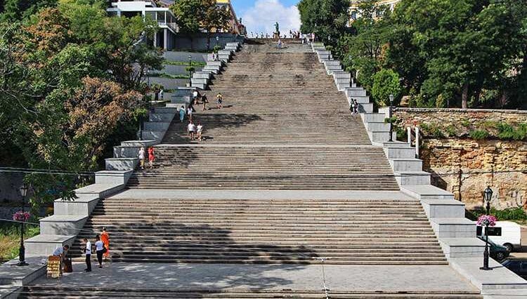 Odessa Schody Potiomkinowskie w Odessie Ukraina