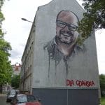 Gdańsk prezydent Gdańska Paweł Adamowicz mural