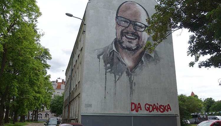 Gdańsk prezydent Gdańska Paweł Adamowicz mural