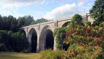 wieś Stańczyki mosty kolejowe