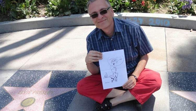 Szczepan Sadurski Hollywood polski karykaturzysta rysownik USA