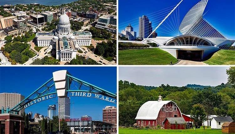 USA stan Wisconsin ciekawostki atrakcje