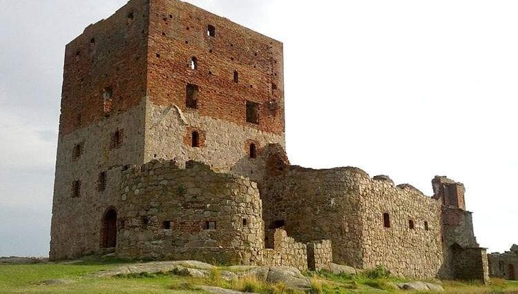 Hammershus zamek ruiny Bornholm