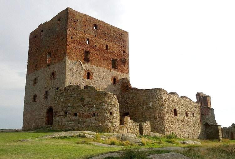 Hammershus zamek ruiny Bornholm