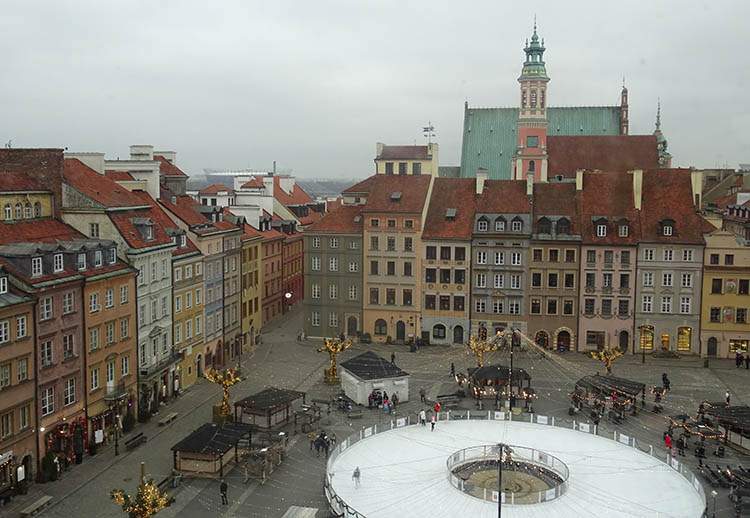punkt widokowy Rynek Starego Miasta Warszawa