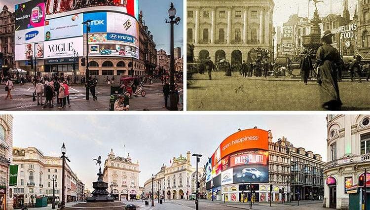 Picadilly Circus w Londynie