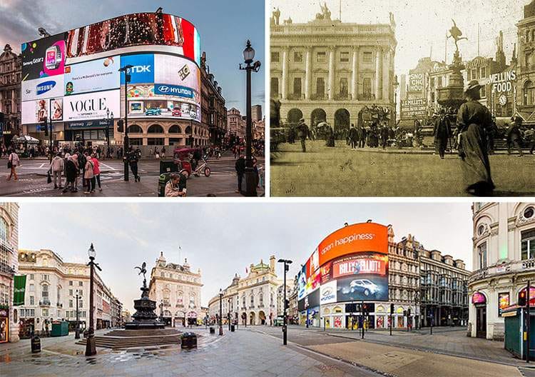Picadilly Circus w Londynie