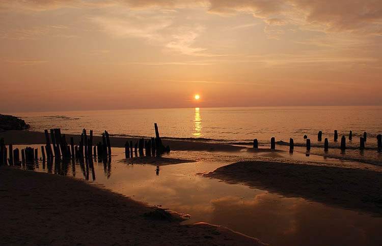 kamery w Karwi Karwia plaża Bałtyk